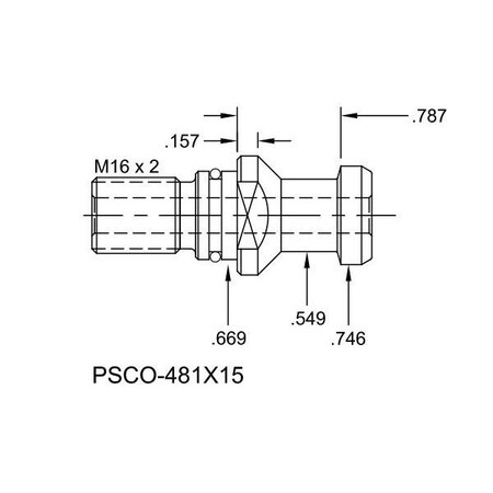 Tj Davies Co Coolant Through Retention Knob PSCO-481X15